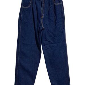 Vintage 1980 Britannia Jeans Size 18‎ High Rise Waisted Indigo Blue Denim